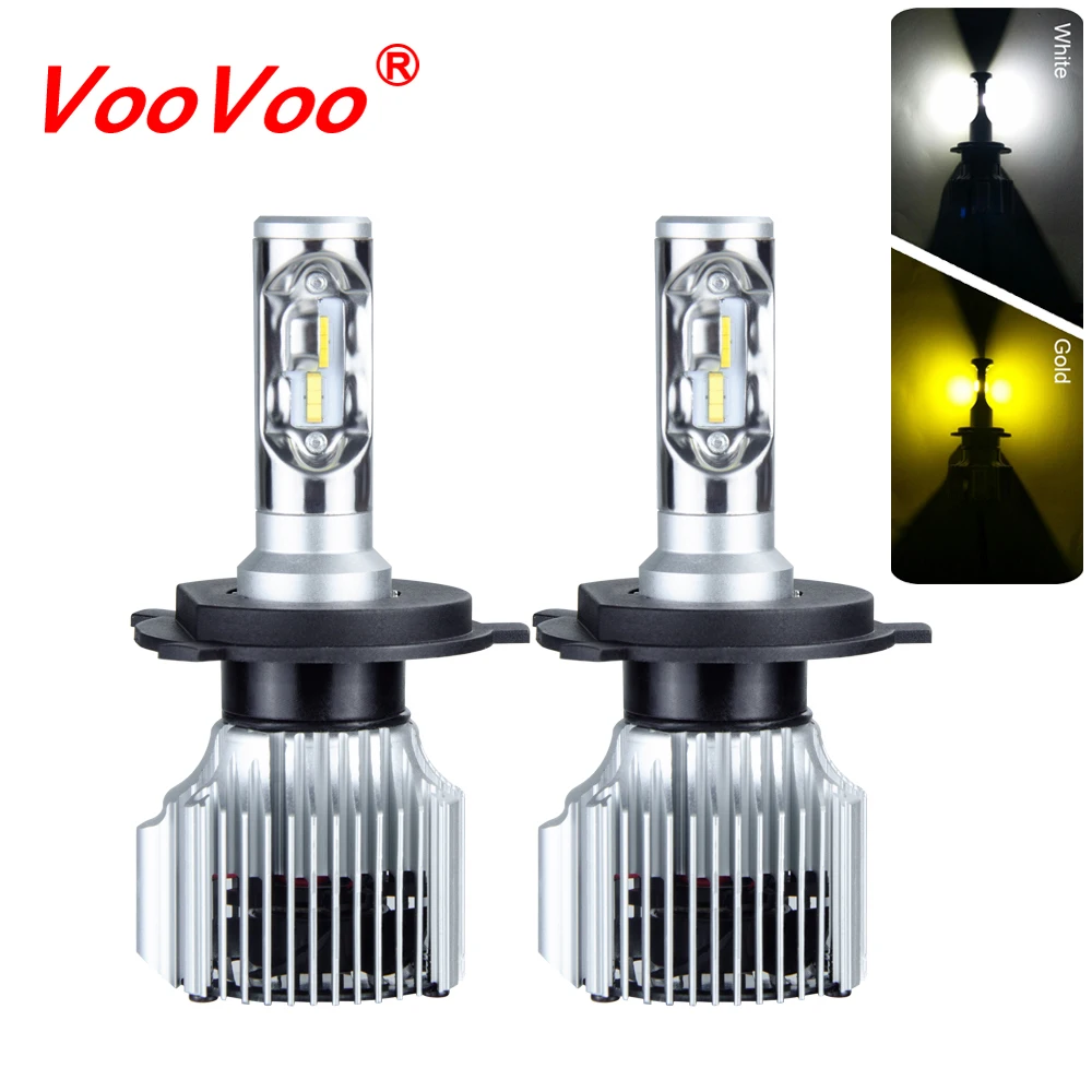 VooVoo Car Headlight H4 LED H7 LED Bulb 3000K 6000K H8 H11 9005 HB3 9006 HB4 72W 10000LM Turbo LED Dual Color Yellow White Light
VooVoo Car Headlight H4 LED H7 LED Bulb 3000K 6000K H8 H11 9005 HB3 9006 HB4 72W 10000LM Turbo LED Dual Color Yellow White Light
