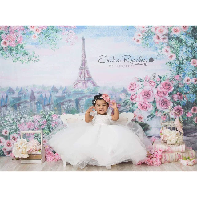 Vinyl Photographic Backdrop Floral Printed Eiffel Tower Pink Rose European Castle Children Backgrounds
Vinyl Photographic Backdrop Floral Printed Eiffel Tower Pink Rose European Castle Children Backgrounds