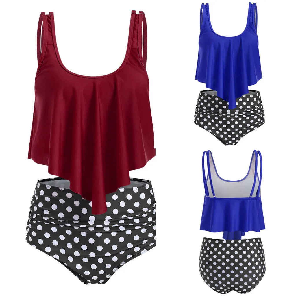 8 Colors Women Two Pieces Bathing Suits Top Ruffled With High Waisted Bottom Bikini Set Push Up Beachwear Bikini 2019 Mujer
8 Colors Women Two Pieces Bathing Suits Top Ruffled With High Waisted Bottom Bikini Set Push Up Beachwear Bikini 2019 Mujer