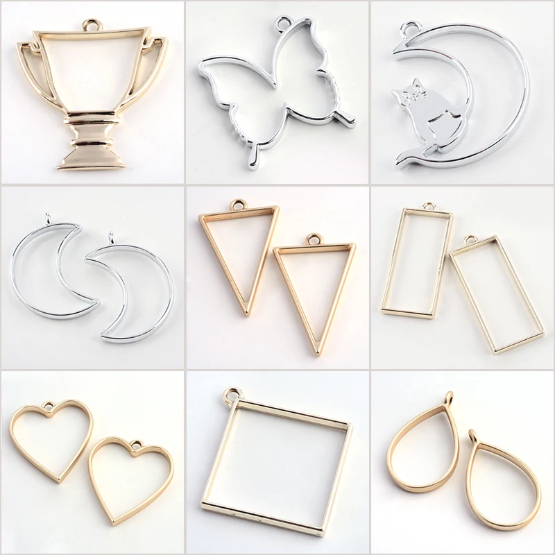 10pcs Rack Plating Alloy Open Back Bezel Pendants DIY Resin Pressed Flower Jewelry Hollow Multiple Pattern DIY Making Necklaces
10pcs Rack Plating Alloy Open Back Bezel Pendants DIY Resin Pressed Flower Jewelry Hollow Multiple Pattern DIY Making Necklaces