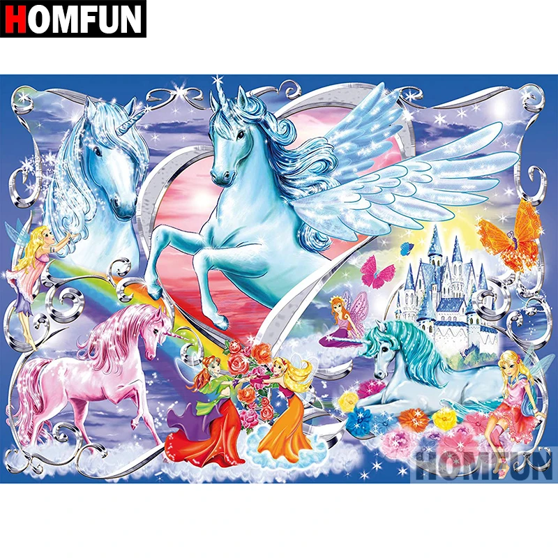 HOMFUN 5D DIY Diamond Painting Full Square/Round Drill "Unicorn castle" Embroidery Cross Stitch gift Home Decor Gift A09036
HOMFUN 5D DIY Diamond Painting Full Square/Round Drill "Unicorn castle" Embroidery Cross Stitch gift Home Decor Gift A09036