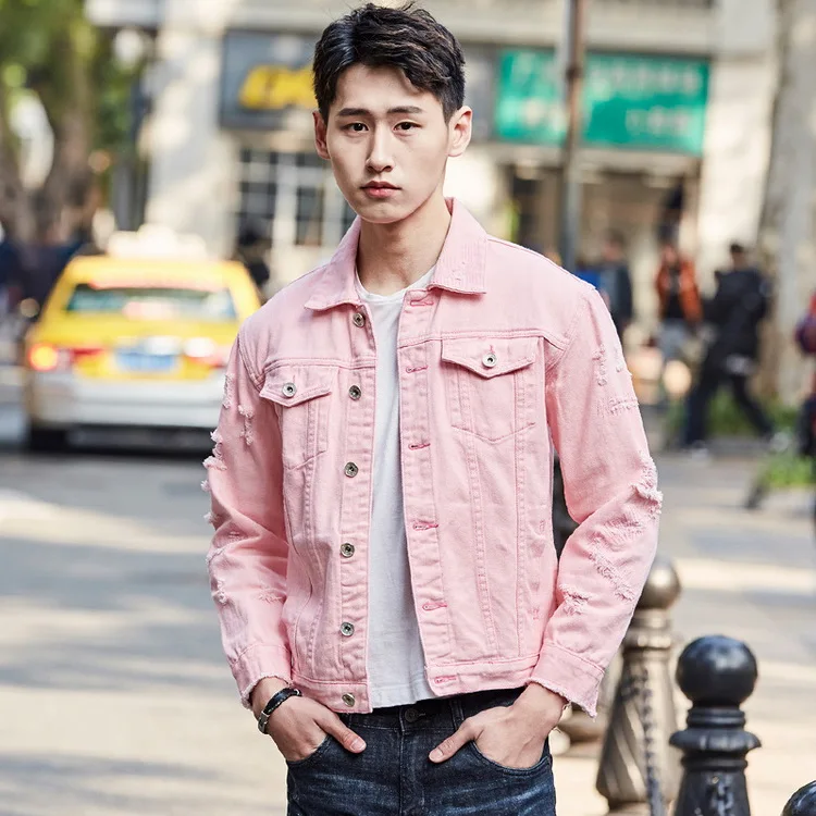 pink jeans mens outfit