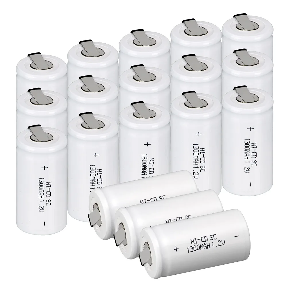 2-20Pieces Anmas Power 1.2V 1300mAh Ni-CD Sub C SC Battery White with Tab Rechargeable Batteries
2-20Pieces Anmas Power 1.2V 1300mAh Ni-CD Sub C SC Battery White with Tab Rechargeable Batteries