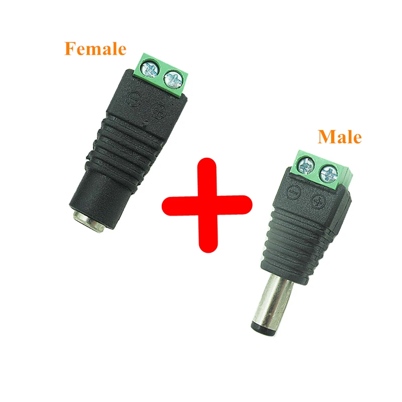 Male And Female Dc Power Plug 5.5 X 2.1Mm 12V 24V Jack Adapter Connector Plug Cctv 5.5X2.1
Male And Female Dc Power Plug 5.5 X 2.1Mm 12V 24V Jack Adapter Connector Plug Cctv 5.5X2.1