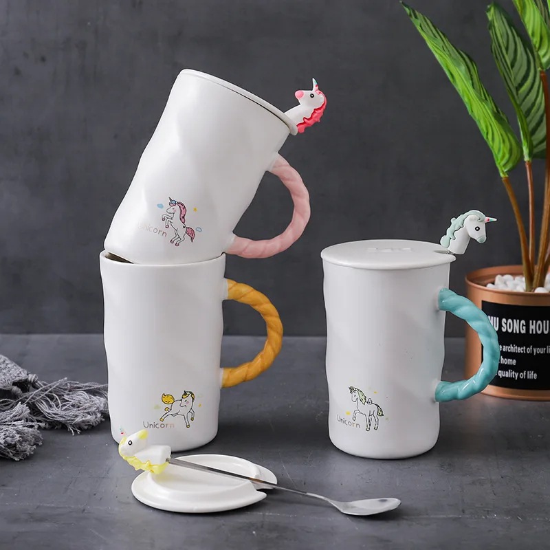 Unicorn Ceramic mug with lid spoon, ceramic Flying horse cup Mug,lovers cup Flower Tea Set Coffee Cup, Water Milk Drinkware
Unicorn Ceramic mug with lid spoon, ceramic Flying horse cup Mug,lovers cup Flower Tea Set Coffee Cup, Water Milk Drinkware