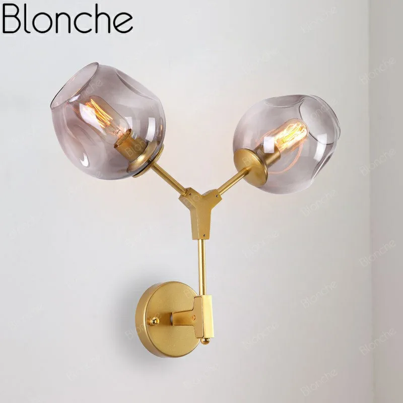 Modern Glass Wall Sconce Double Heads Wall Lights for Bedside Living Room Kitchen Corridor Home Decor Lighting Gold/Black Lamp
Modern Glass Wall Sconce Double Heads Wall Lights for Bedside Living Room Kitchen Corridor Home Decor Lighting Gold/Black Lamp