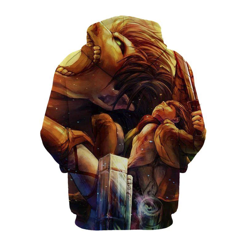 Waliicorners Anime Hoodies Attack on Titan 3D Print Hoodies attack on titan hoodie levi Streetwear Couple Jumper Hooded Jacket 39