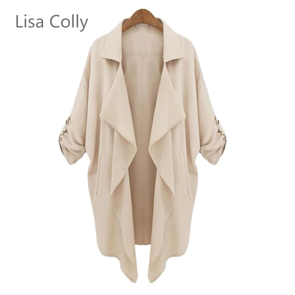 Lisa Colly New Fashion Women Long Trench Coat New Spring Autumn Coat Woman Irregular Windbreaker Coat Overcoat Female Clothes
Lisa Colly New Fashion Women Long Trench Coat New Spring Autumn Coat Woman Irregular Windbreaker Coat Overcoat Female Clothes