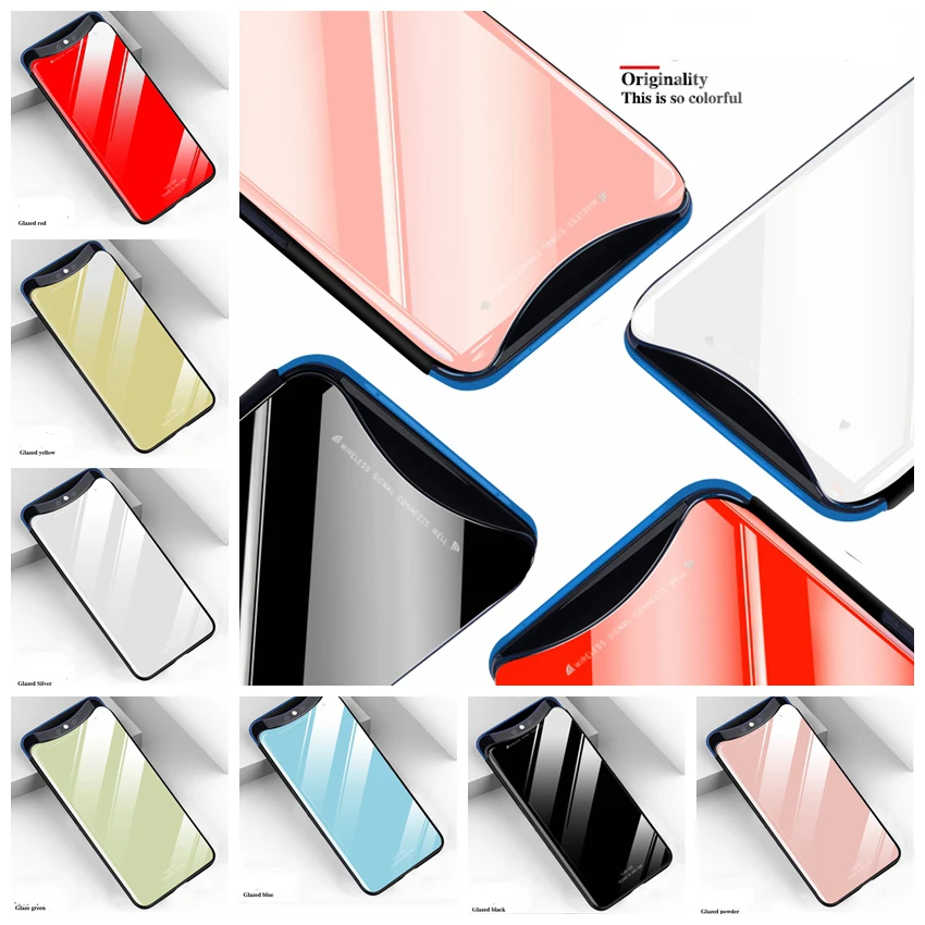 Luxury Solid Color Glass Phone Case For Oppo Reno Find X R17 Pro R15 R11 F11 Realme3 2 A83 A79 A71 A59 A57 TPU Edge Cover coque
Luxury Solid Color Glass Phone Case For Oppo Reno Find X R17 Pro R15 R11 F11 Realme3 2 A83 A79 A71 A59 A57 TPU Edge Cover coque