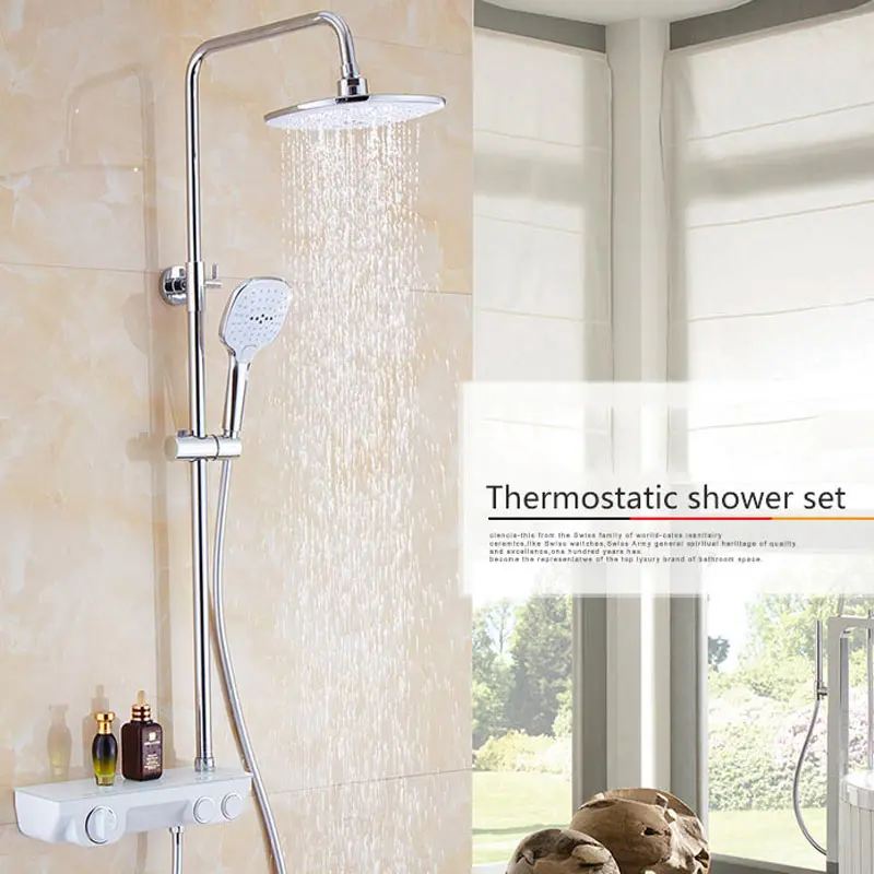 Copper thermostatic shower room suite shower faucet bath big top gush cold and hot bath tap thermostatic faucets brass
Copper thermostatic shower room suite shower faucet bath big top gush cold and hot bath tap thermostatic faucets brass
