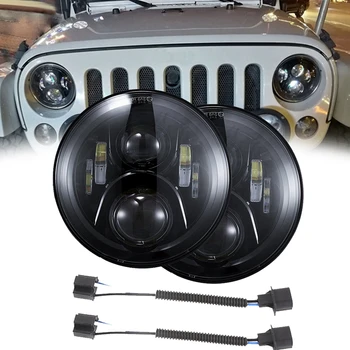 7inch 60W Projector LED Headlight High Low Beam Lamp for 2007-2016 Jeep Wrangler Motorcycle (1 Pair) T01224
7inch 60W Projector LED Headlight High Low Beam Lamp for 2007-2016 Jeep Wrangler Motorcycle (1 Pair) T01224