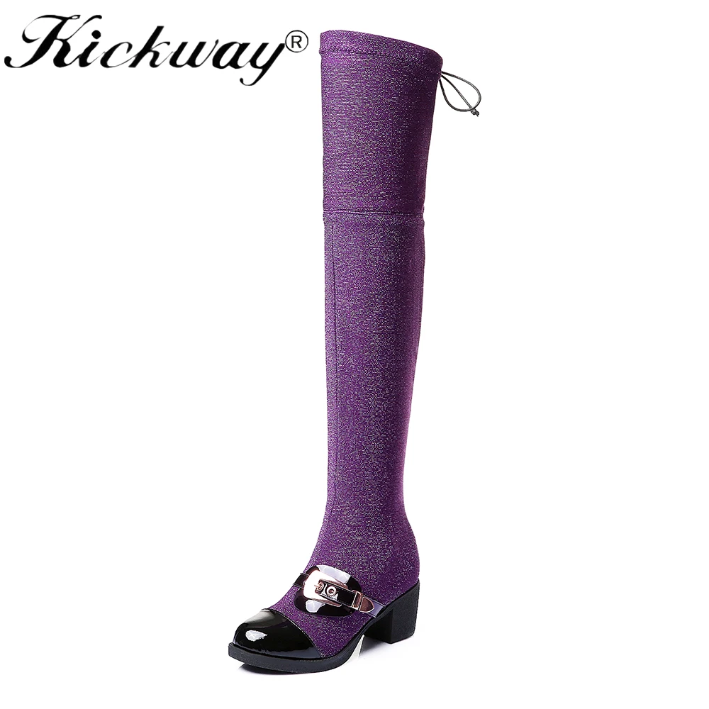 Kickway 2017 women thigh high boots over the knee motorcycle boots winter and autumn woman shoes botas mujer femininas size 40
Kickway 2017 women thigh high boots over the knee motorcycle boots winter and autumn woman shoes botas mujer femininas size 40