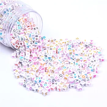 Hot Sell Kids DIY Beads Mixed Colorful Alphabet/ Letter Plastic Cube Beads For Jewelry Making Gifts 7mm*7mm 100Pieces
Hot Sell Kids DIY Beads Mixed Colorful Alphabet/ Letter Plastic Cube Beads For Jewelry Making Gifts 7mm*7mm 100Pieces