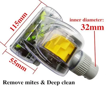 Universal Type 32mm interface Vacuum cleaner accessories turbo brush Remove mites & Deep clean Turbo brush
Universal Type 32mm interface Vacuum cleaner accessories turbo brush Remove mites & Deep clean Turbo brush