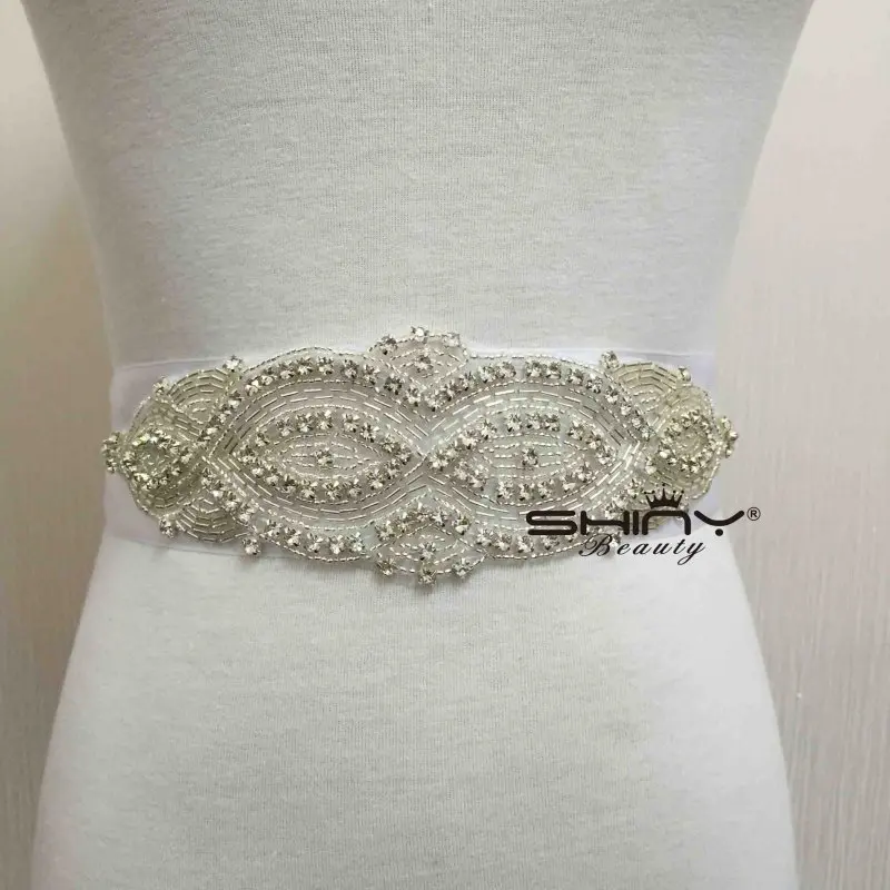 Shinybeauty Wedding Sash Ivory -bridal belt and Rhinestone Bridal Sash for Wedding Dress Accessories,Bridal Head Piece RA222
Shinybeauty Wedding Sash Ivory -bridal belt and Rhinestone Bridal Sash for Wedding Dress Accessories,Bridal Head Piece RA222