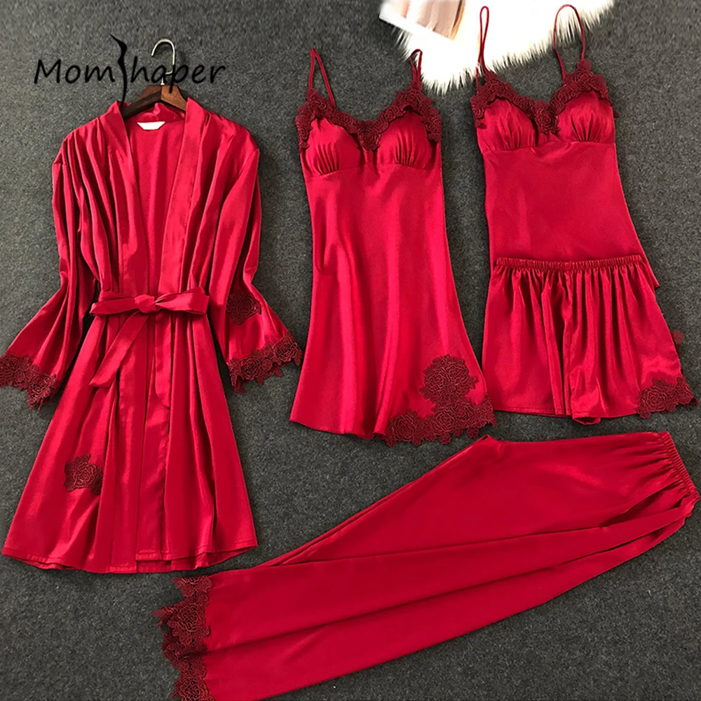 Pajamas Women5 Piece Silk robes Bathrobe Set Silk Home Service Sets Home clothes Lounge Summer Pajamas Satin Robe Lace Set
Pajamas Women5 Piece Silk robes Bathrobe Set Silk Home Service Sets Home clothes Lounge Summer Pajamas Satin Robe Lace Set