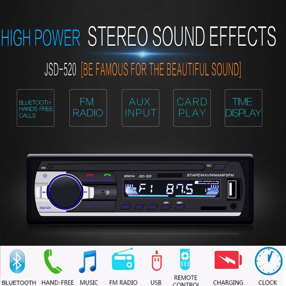 1 Din Car Radio Autoradio auto Stereo 12v bluetooth V2.0 FM Aux Input Receiver phone charging Car Audio SD USB MP3 MMC WMA
1 Din Car Radio Autoradio auto Stereo 12v bluetooth V2.0 FM Aux Input Receiver phone charging Car Audio SD USB MP3 MMC WMA