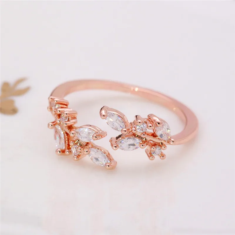 Charm Cubic Zirconia Silver Rings Leaf Open Finger Ring For Women CZ Wedding Ring Female Adjustable Jewelry Anel Party
Charm Cubic Zirconia Silver Rings Leaf Open Finger Ring For Women CZ Wedding Ring Female Adjustable Jewelry Anel Party