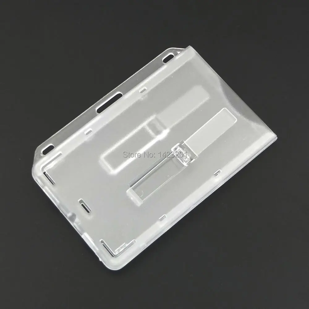 5 Pcs/ Lot Frosted Horizontal Hard Rigid Plastic Business ID Card Badge Holder Out Tab
5 Pcs/ Lot Frosted Horizontal Hard Rigid Plastic Business ID Card Badge Holder Out Tab