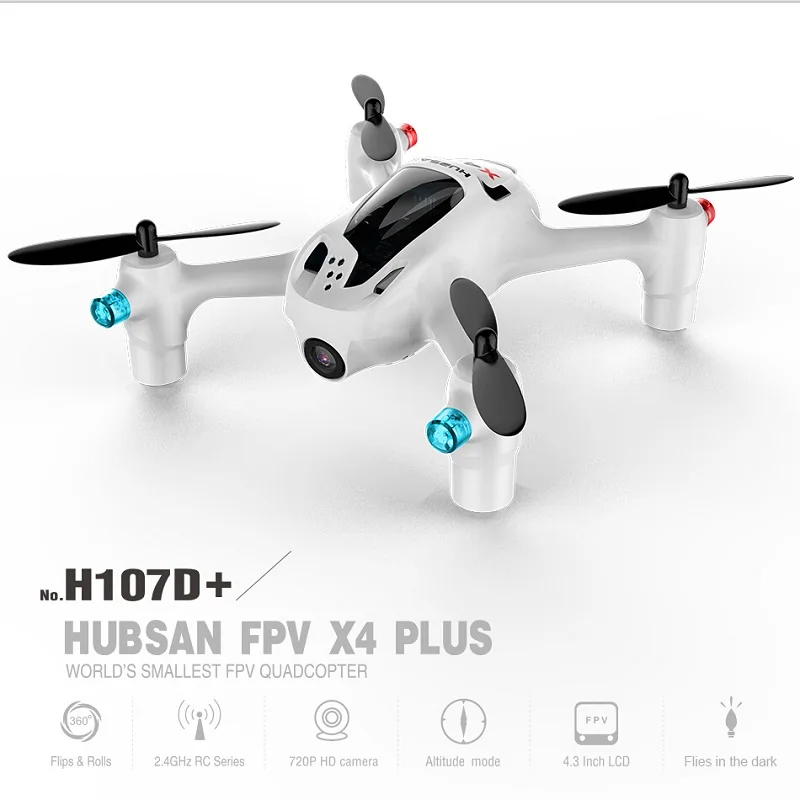 

(In stock ) Original Hubsan FPV X4 Plus H107D+ with 720P HD Camera 6-axis Gyro RC Quadcopter RTF