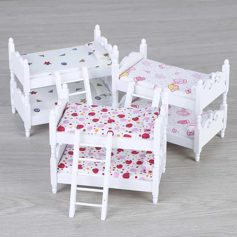 1:12 Handmade Dollhouse Miniature Children Bedroom Bunk Bed Play House kids Baby Toys Doll Furniture Accessories Toys For Girls
1:12 Handmade Dollhouse Miniature Children Bedroom Bunk Bed Play House kids Baby Toys Doll Furniture Accessories Toys For Girls