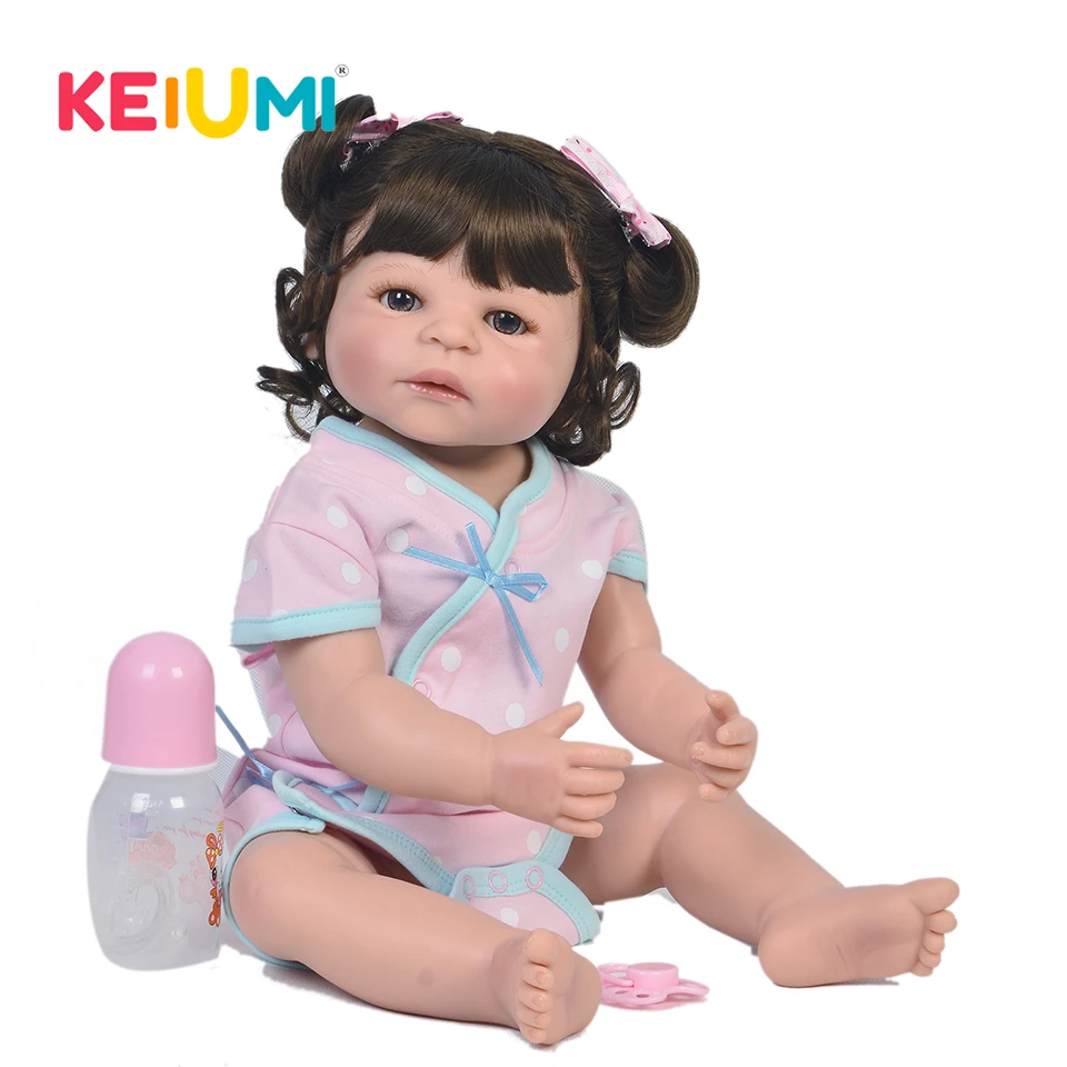 Fashion 22'' Silicone Reborn Baby Doll Realistic Princess KEIUMI Full Vinyl Doll Toy Reborn Baby 55 cm For Kids Birthday Gift
Fashion 22'' Silicone Reborn Baby Doll Realistic Princess KEIUMI Full Vinyl Doll Toy Reborn Baby 55 cm For Kids Birthday Gift