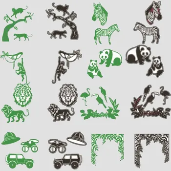 Parrot Lion Tiger Monkey Metal Cutting Dies Stencils For DIY Scrapbooking Decoration Embossing Supplier Handcraft Die Cut 2019
Parrot Lion Tiger Monkey Metal Cutting Dies Stencils For DIY Scrapbooking Decoration Embossing Supplier Handcraft Die Cut 2019