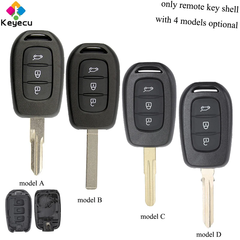 KEYECU 10PCS/Lot Remote Control Car Key Shell Housing With 3 Buttons - FOB for Renault Sandero Dacia Logan Lodgy Dokker Duster
KEYECU 10PCS/Lot Remote Control Car Key Shell Housing With 3 Buttons - FOB for Renault Sandero Dacia Logan Lodgy Dokker Duster