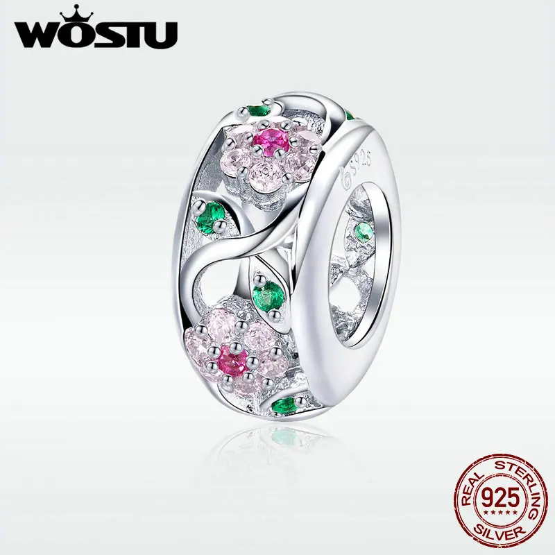 WOSTU Real 925 Sterling Silver Flower Beads Zircon Charms Fit Bracelet Pendant For Women Wedding Luxury Rainbow Jewelry DAC039
WOSTU Real 925 Sterling Silver Flower Beads Zircon Charms Fit Bracelet Pendant For Women Wedding Luxury Rainbow Jewelry DAC039