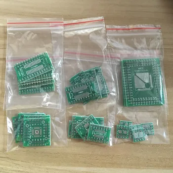 30PCS=6 * 5pcs PCB Board Kit SMD Turn To DIP Adapter Converter Plate FQFP 32 44 64 80 100 HTQFP QFN48 SOP SSOP TSSOP 8 16 24 28
30PCS=6 * 5pcs PCB Board Kit SMD Turn To DIP Adapter Converter Plate FQFP 32 44 64 80 100 HTQFP QFN48 SOP SSOP TSSOP 8 16 24 28