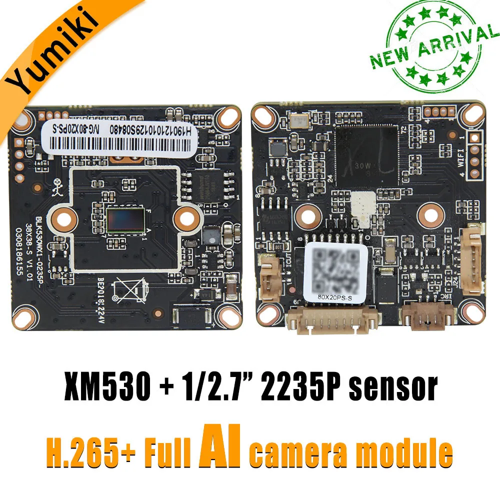 H.265+ 1080P XM530+SC2235P 1920*1080 IP Camera Module Board Full AI function ONVIF XMEYE CMS P2P Cloud Mobile Surveillance
H.265+ 1080P XM530+SC2235P 1920*1080 IP Camera Module Board Full AI function ONVIF XMEYE CMS P2P Cloud Mobile Surveillance