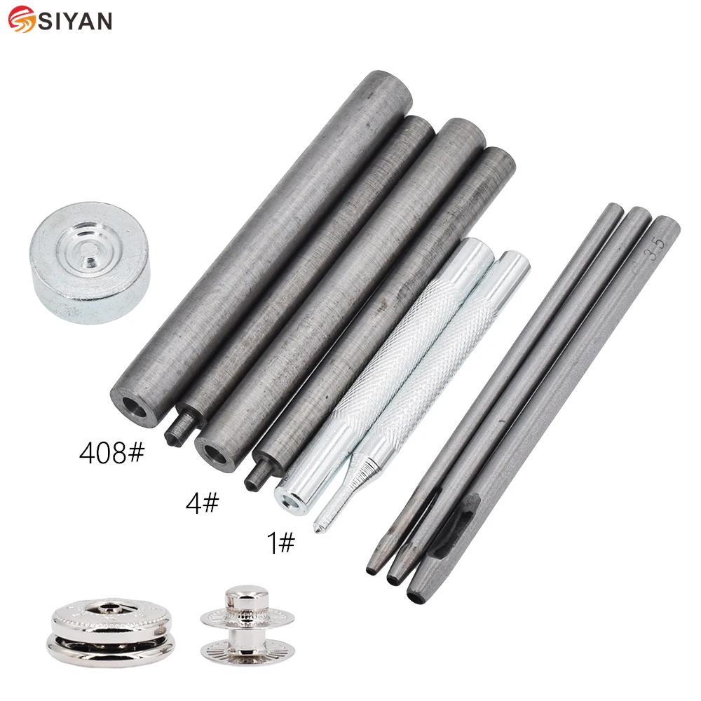 10pcs Metal Snap Buttons Fix Tools Leather Craft Tool Repair Punching Hole Fastener Kit For 1#10mm 4#12.5mm 408#15mm DIY Set
10pcs Metal Snap Buttons Fix Tools Leather Craft Tool Repair Punching Hole Fastener Kit For 1#10mm 4#12.5mm 408#15mm DIY Set