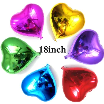 wholesale 100pcs heart balloon foil material 18inch heart helium party balloon for reseller
wholesale 100pcs heart balloon foil material 18inch heart helium party balloon for reseller