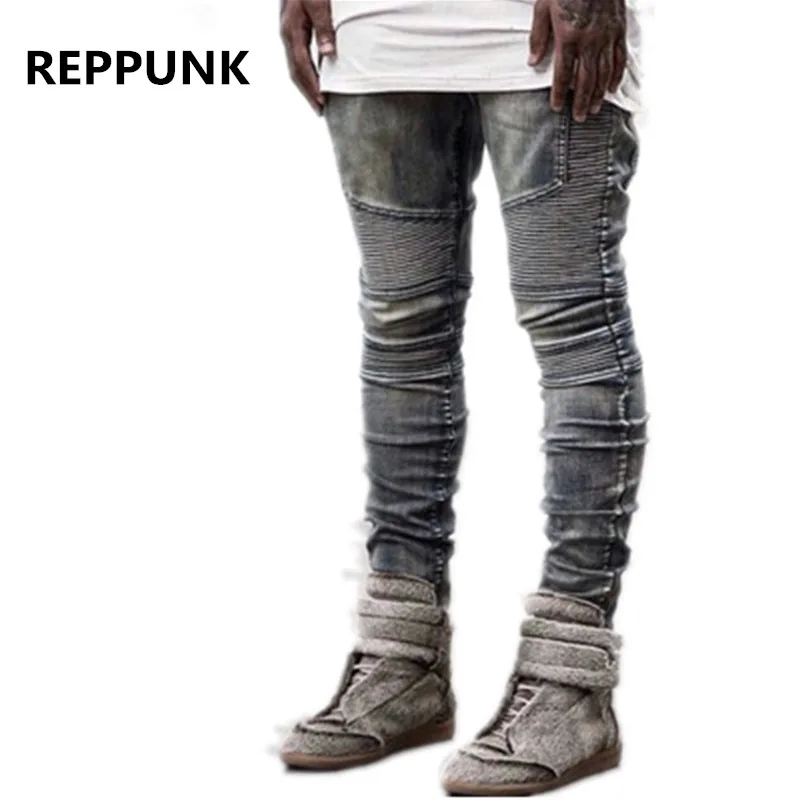2018 Brand Biker Jeans Mens Hip Hop Swag stretch male trousers Washed cotton Elasticity Skinny cozy Motorcycle Denim Pants
2018 Brand Biker Jeans Mens Hip Hop Swag stretch male trousers Washed cotton Elasticity Skinny cozy Motorcycle Denim Pants