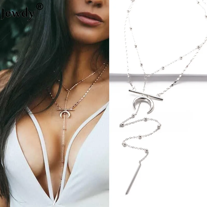 Bohemia adjustable Moon Circular Chain Multi Layer Silver Pendant Necklace Women's Personality Clothing Jewelery Accessories
Bohemia adjustable Moon Circular Chain Multi Layer Silver Pendant Necklace Women's Personality Clothing Jewelery Accessories
