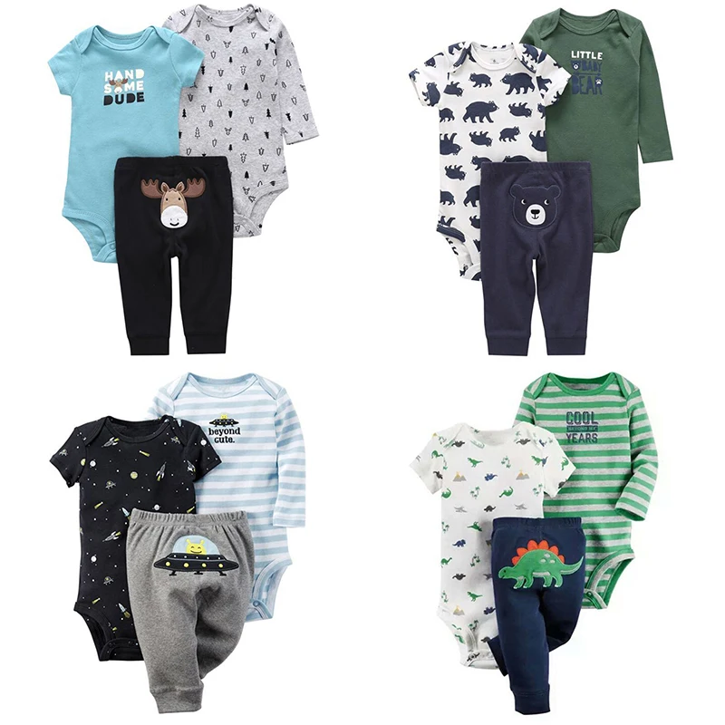 baby boys Stripe print romper+pants Cartoon pattern 3 piece clothing set cotton 2018 spring fall clothes for 0-24 new born baby
baby boys Stripe print romper+pants Cartoon pattern 3 piece clothing set cotton 2018 spring fall clothes for 0-24 new born baby