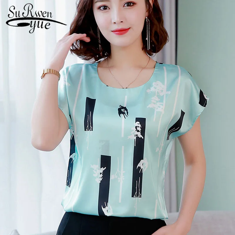 2019 summer Women chiffon shirt and tops fashion plus size O-neck printing pattern Leisure Lady shirts Loose office lady 3741 50
2019 summer Women chiffon shirt and tops fashion plus size O-neck printing pattern Leisure Lady shirts Loose office lady 3741 50