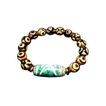 Green agate DZI 12*30mm noble Big men lotus pattern totem 10mm 3 eye bead ladies jewelry bracelet Free Shipping
Green agate DZI 12*30mm noble Big men lotus pattern totem 10mm 3 eye bead ladies jewelry bracelet Free Shipping