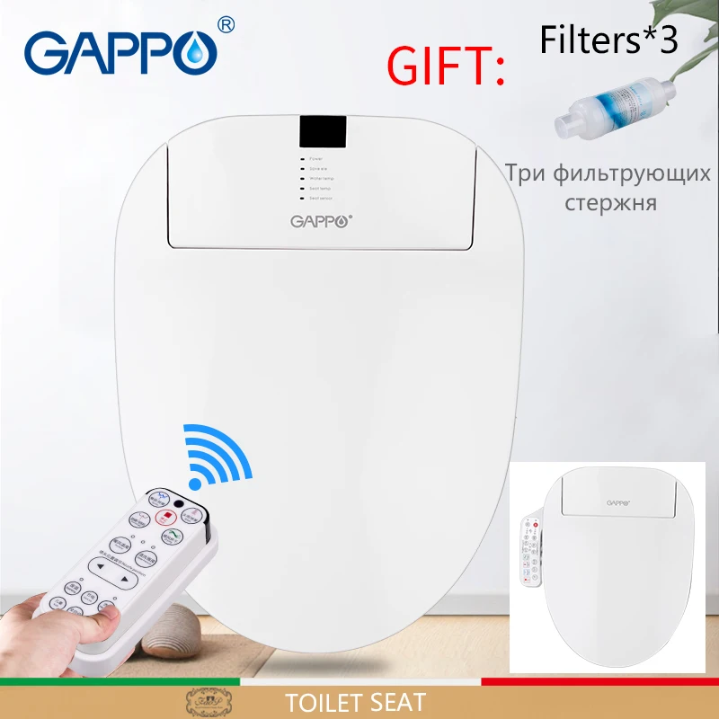 GAPPO Toilet Seats Smart bidet Toilets seats Intelligent dry toilet covers Elongated Bidet lid Cover heated sits abattant wc
GAPPO Toilet Seats Smart bidet Toilets seats Intelligent dry toilet covers Elongated Bidet lid Cover heated sits abattant wc