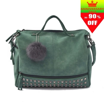 Imentha Vintage Nubuck Leather handbag Female Top-handle Bags Rivet Larger Women Bags lady Shoulder Bag Motorcycle Messenger Bag
Imentha Vintage Nubuck Leather handbag Female Top-handle Bags Rivet Larger Women Bags lady Shoulder Bag Motorcycle Messenger Bag