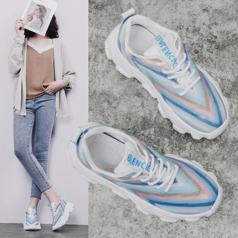 2019 Spring New Arrival Women Leisure Shoes Multicolor Shoes Iridescence Wearable Anti-Slip Breathable Mesh Ladies Casual Shoes
2019 Spring New Arrival Women Leisure Shoes Multicolor Shoes Iridescence Wearable Anti-Slip Breathable Mesh Ladies Casual Shoes