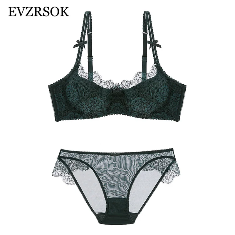 Green Luxury Women Underwear Set Push-up Bra Sexy Thin Cotton Brassiere Deep V Lace Bra Panties Sets Lingerie Embroidery Purple
Green Luxury Women Underwear Set Push-up Bra Sexy Thin Cotton Brassiere Deep V Lace Bra Panties Sets Lingerie Embroidery Purple