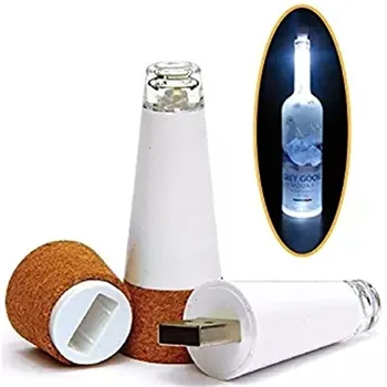 1 Pcs USB Rechargeable LED Wine Bottle Light Creative Hexagon Cork Cap Super Bright Empty Wine Bottle Lamp For Party Patio Xmas
1 Pcs USB Rechargeable LED Wine Bottle Light Creative Hexagon Cork Cap Super Bright Empty Wine Bottle Lamp For Party Patio Xmas