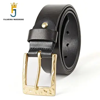 FAJARINA Quality Unique Wrinkle Points Solid Brass Pin Buckle Mens Casual Retro Belt Pure Cowhide Leather Belts for Men N17FJ346
FAJARINA Quality Unique Wrinkle Points Solid Brass Pin Buckle Mens Casual Retro Belt Pure Cowhide Leather Belts for Men N17FJ346