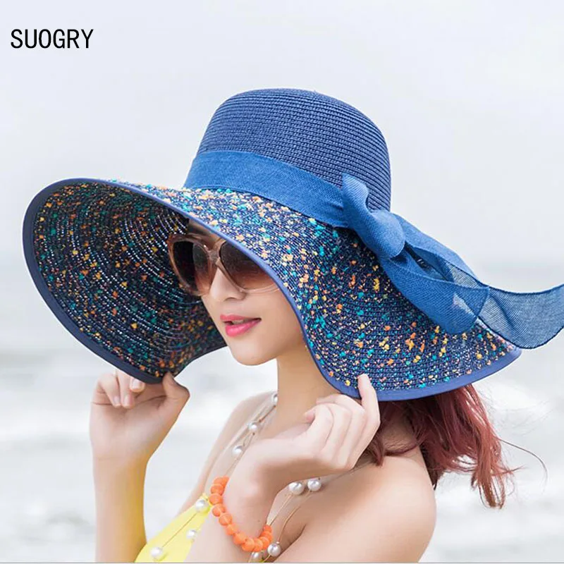 1 pcs Women's beach hats Caps 2017 Summer Fashion Foldable Chiffon Floppy Sun Hats Casual Ladies sombreros bowknot hat Ladies
1 pcs Women's beach hats Caps 2017 Summer Fashion Foldable Chiffon Floppy Sun Hats Casual Ladies sombreros bowknot hat Ladies