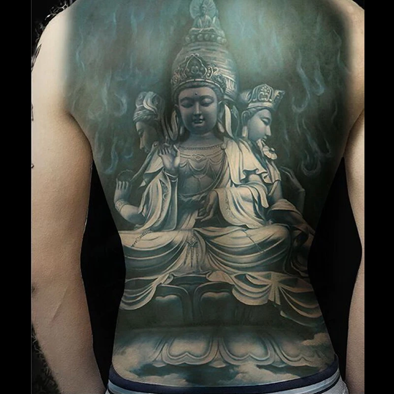 The Buddha Tattoos Designs Stickers Full Back Body Art Tattoo Men Temporary Tattoo Sticker Fake Tatoo Large Tattoos 3D painting
The Buddha Tattoos Designs Stickers Full Back Body Art Tattoo Men Temporary Tattoo Sticker Fake Tatoo Large Tattoos 3D painting