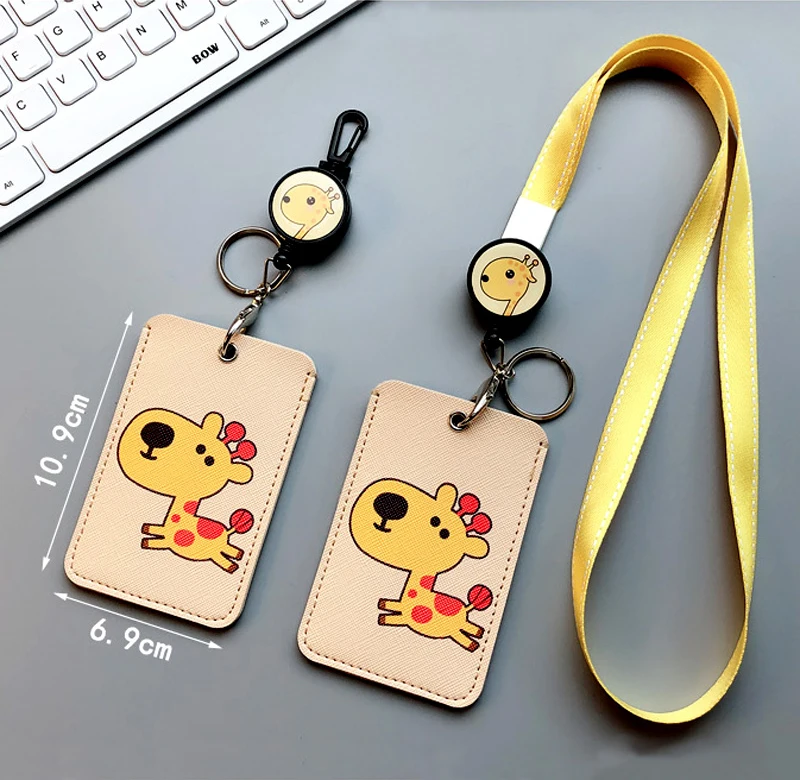 2Pcs/Lot PU Badge Reel Leather Work Certificate Name Badge Holder With Neck Lanyard Pocket Student Meal Card Transportation Card 
2Pcs/Lot PU Badge Reel Leather Work Certificate Name Badge Holder With Neck Lanyard Pocket Student Meal Card Transportation Card