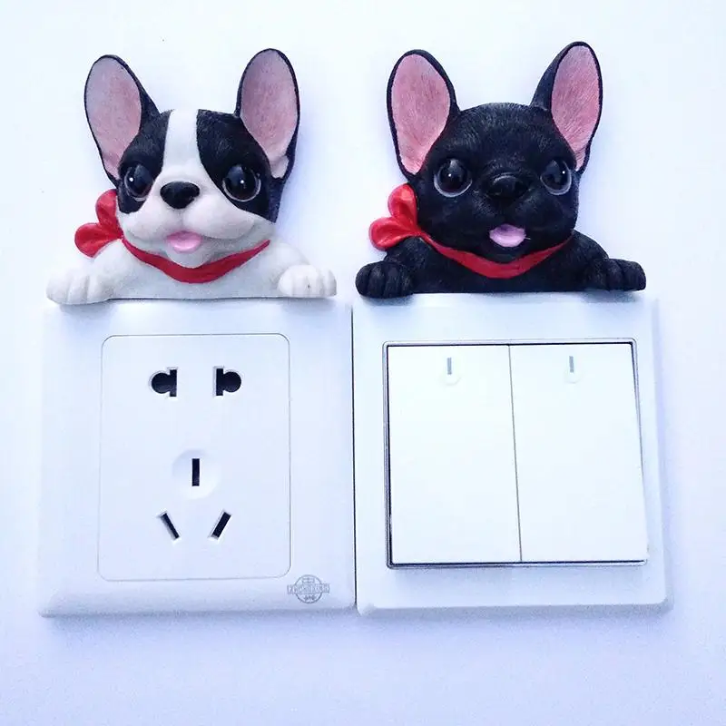 French style 3D stereo dog socket French Bulldog cute animal creative resin decoration
French style 3D stereo dog socket French Bulldog cute animal creative resin decoration