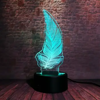Animal Feather Model 3D Illusion Led Lamp 7 Colors Changing Nightlight Light-up Toys
Animal Feather Model 3D Illusion Led Lamp 7 Colors Changing Nightlight Light-up Toys