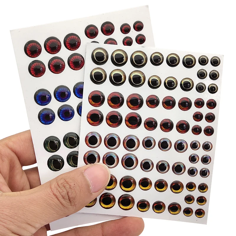 Fishing Lure Eyes 72pcs/set 4D Simulation Laser Saltwater Fishing Wobblers Artificial Bait Fish Eyes Mixed Color 6mm/8mm/10mm
Fishing Lure Eyes 72pcs/set 4D Simulation Laser Saltwater Fishing Wobblers Artificial Bait Fish Eyes Mixed Color 6mm/8mm/10mm